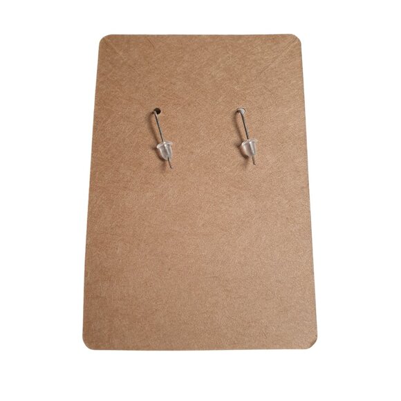 Handcrafted Black Lace Earrings With Rhinestone Accents Metal Hooks Vintage - Picture 2 of 3